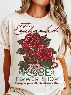 Enchanted Rose Flower Shop, Disney Shirt, Beauty and the Beast Shirt