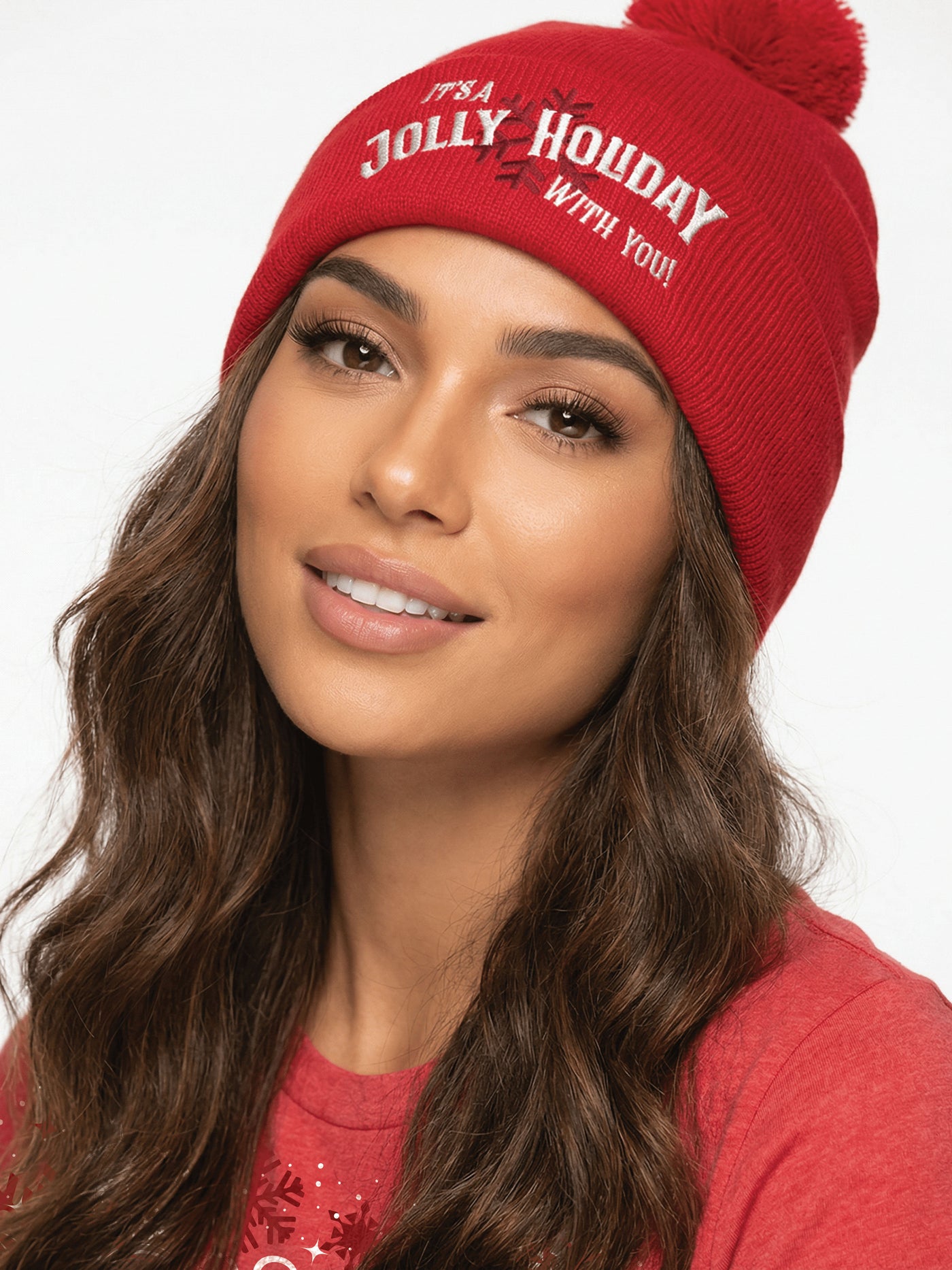 The Jolly Holiday Pom Hat