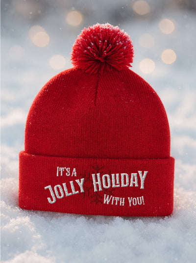 The Jolly Holiday Pom Hat