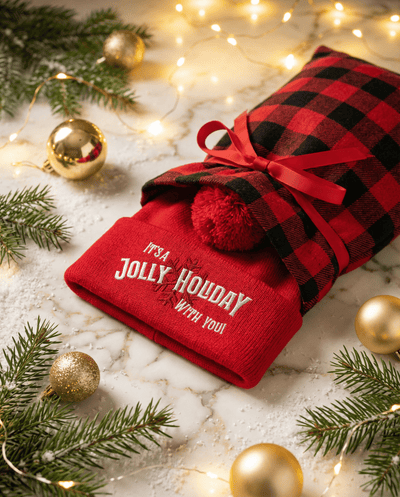 The Jolly Holiday Pom Hat