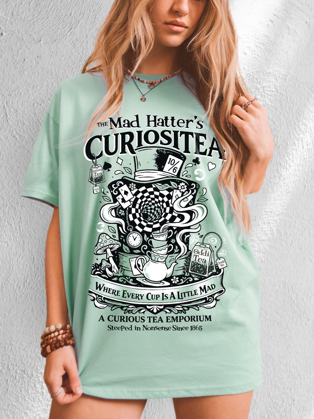 Alice In Wonderland & Flowers Shirt | Shop Lake Buena Visitors