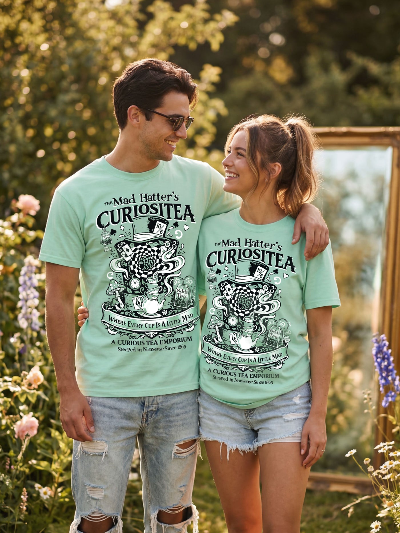 Alice In Wonderland & Flowers Shirt | Shop Lake Buena Visitors