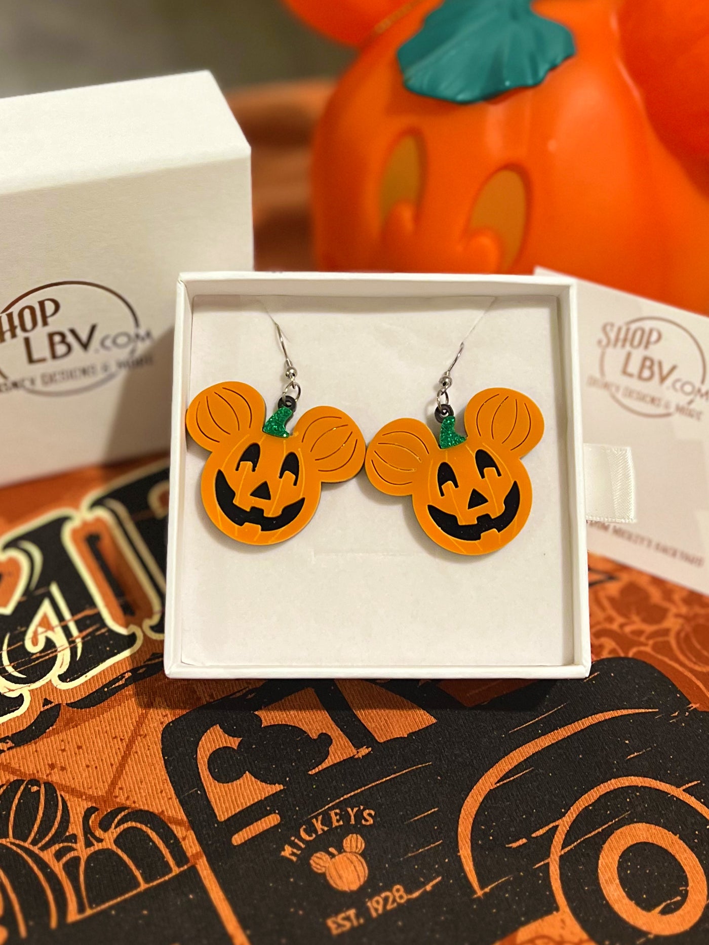 Mouse Pumpkin Earrings