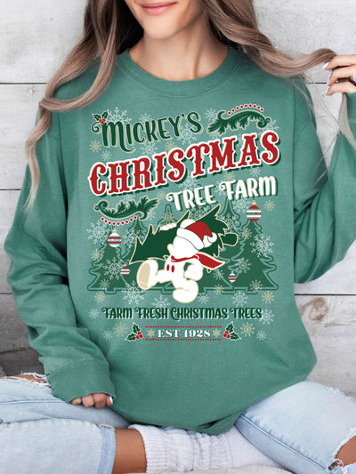 Mickey's Christmas Tree Farm Pullover or Long Sleeve Tee (Limited Edition)