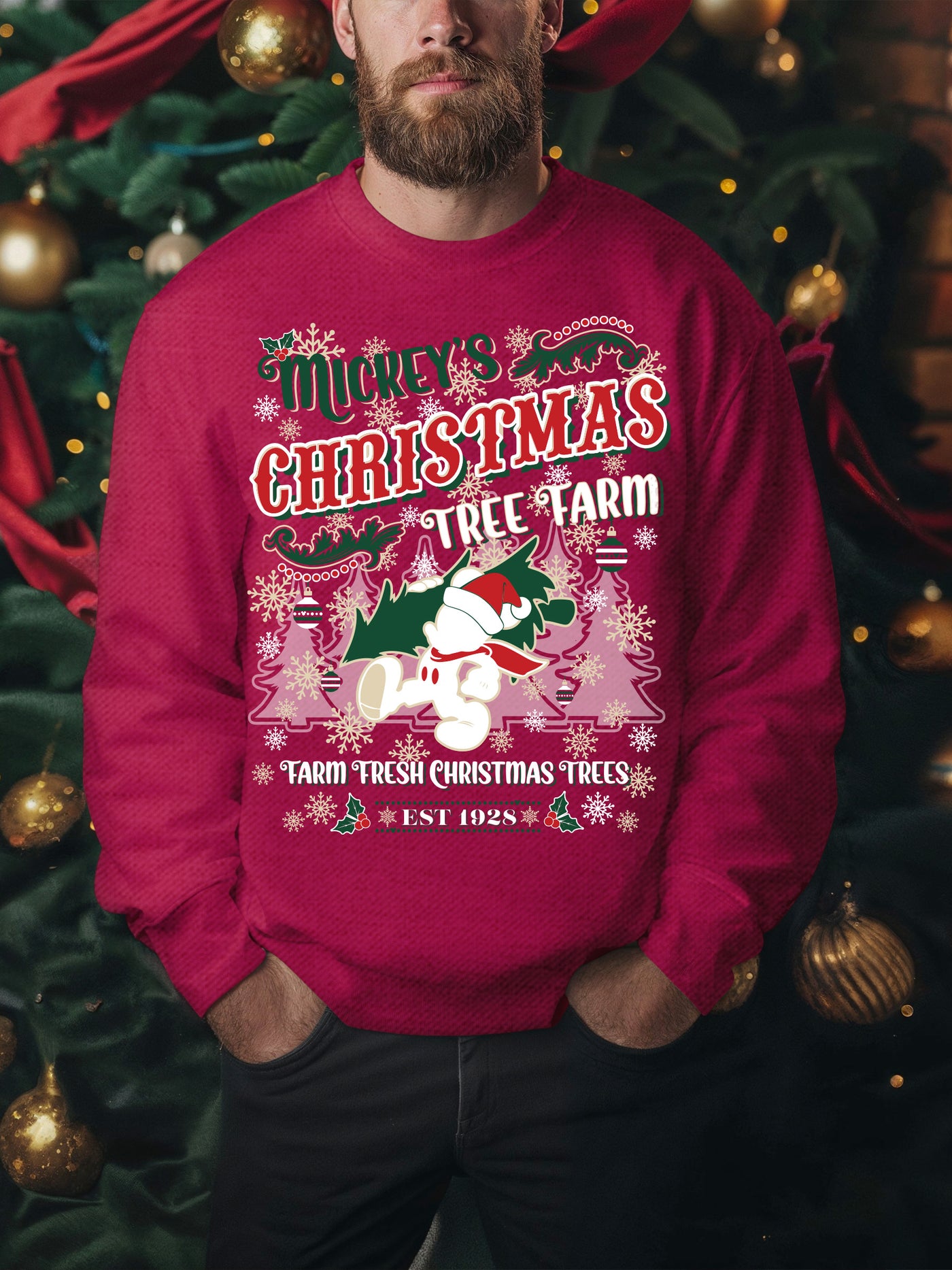 Mickey's Christmas Tree Farm Crewneck (Limited Edition)