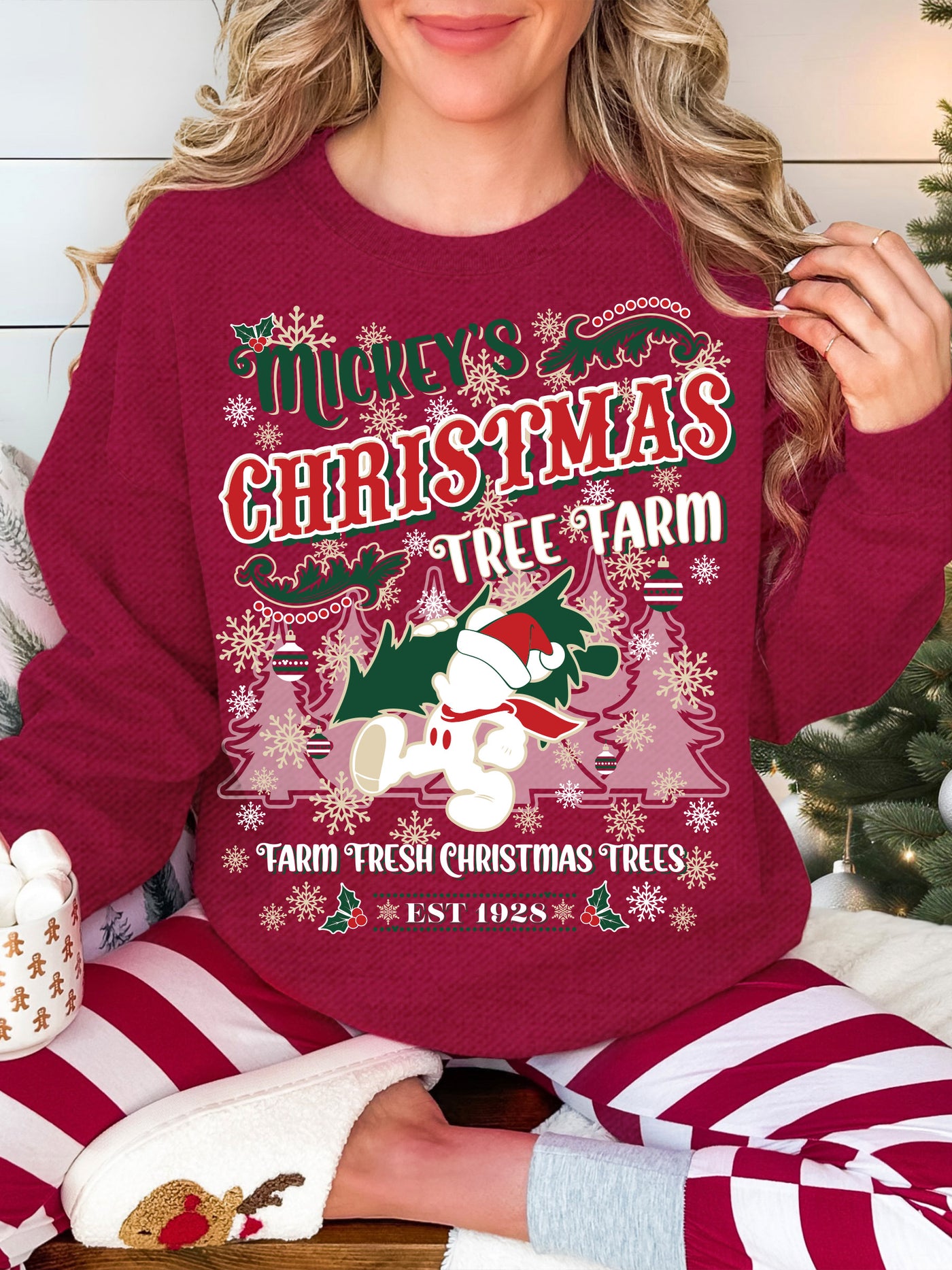 Mickey's Christmas Tree Farm Crewneck (Limited Edition)