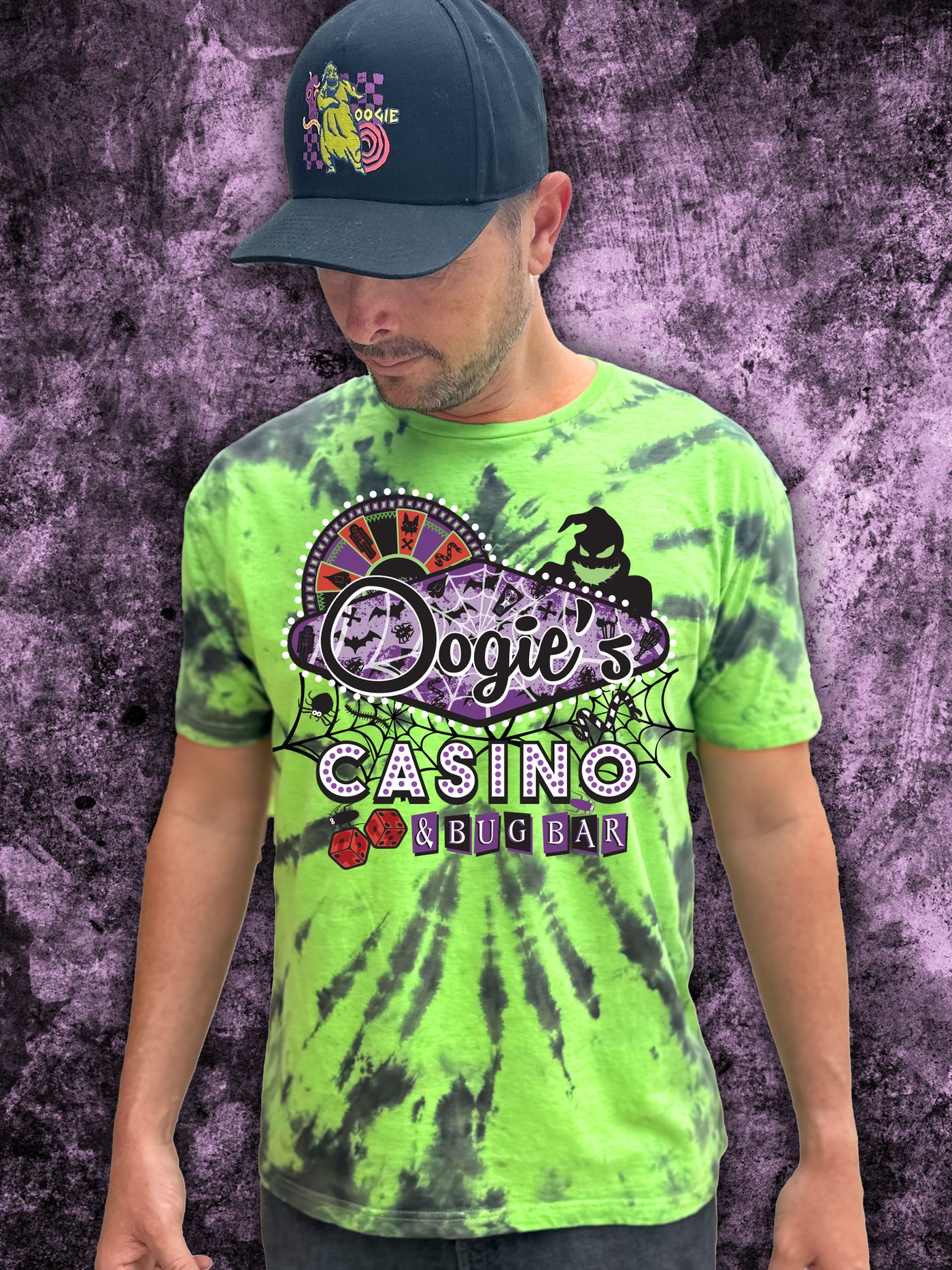 Oogie Boogie's Casino Tie Dye Shirt (Hand Dyed- Limited Edition)