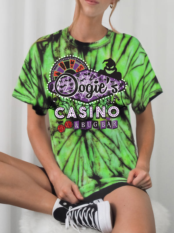 Oogie Boogie's Casino Tie Dye Shirt (Hand Dyed- Limited Edition)
