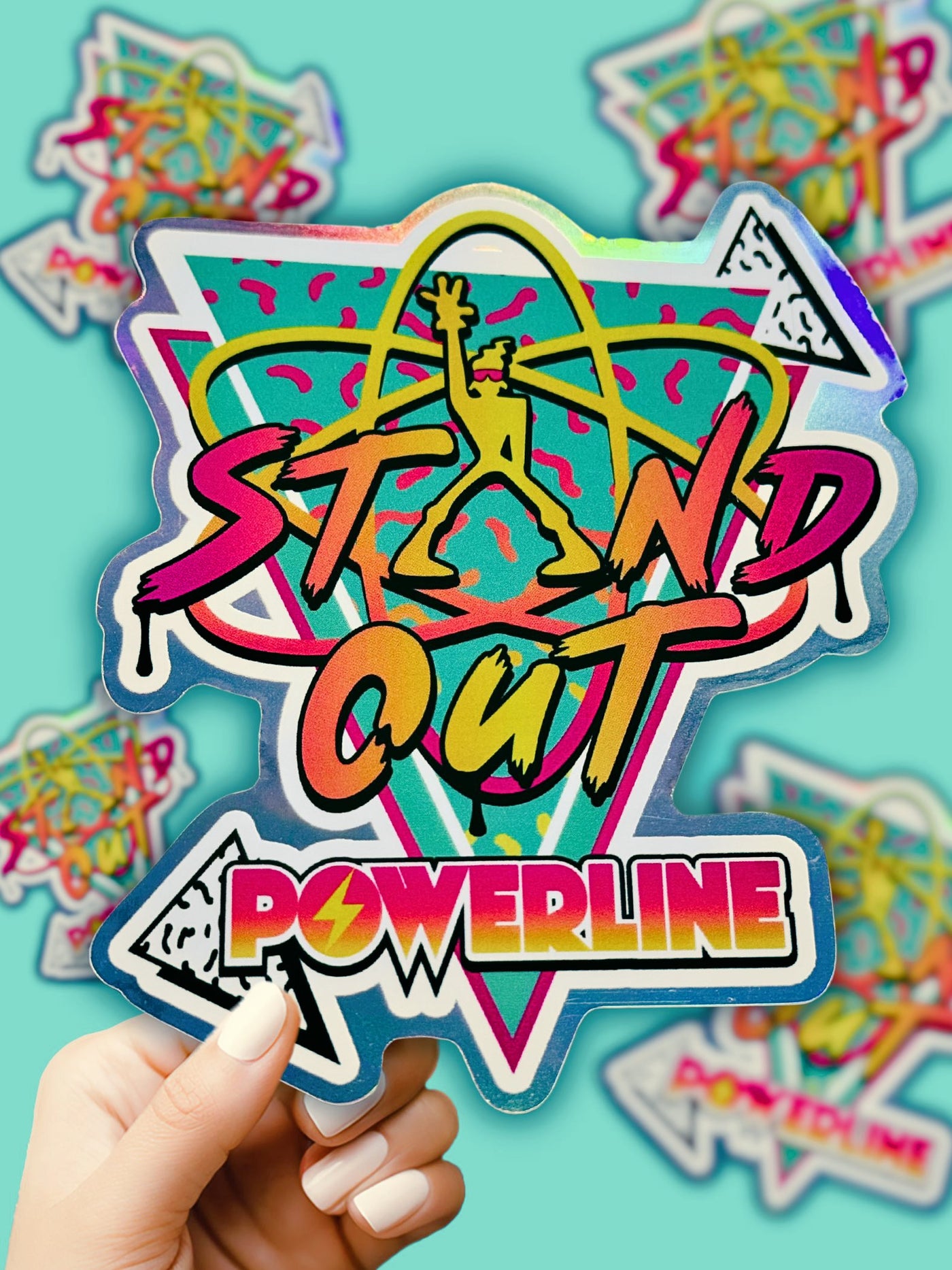 Powerline Stand Out Sticker Art (Decal/Waterproof)