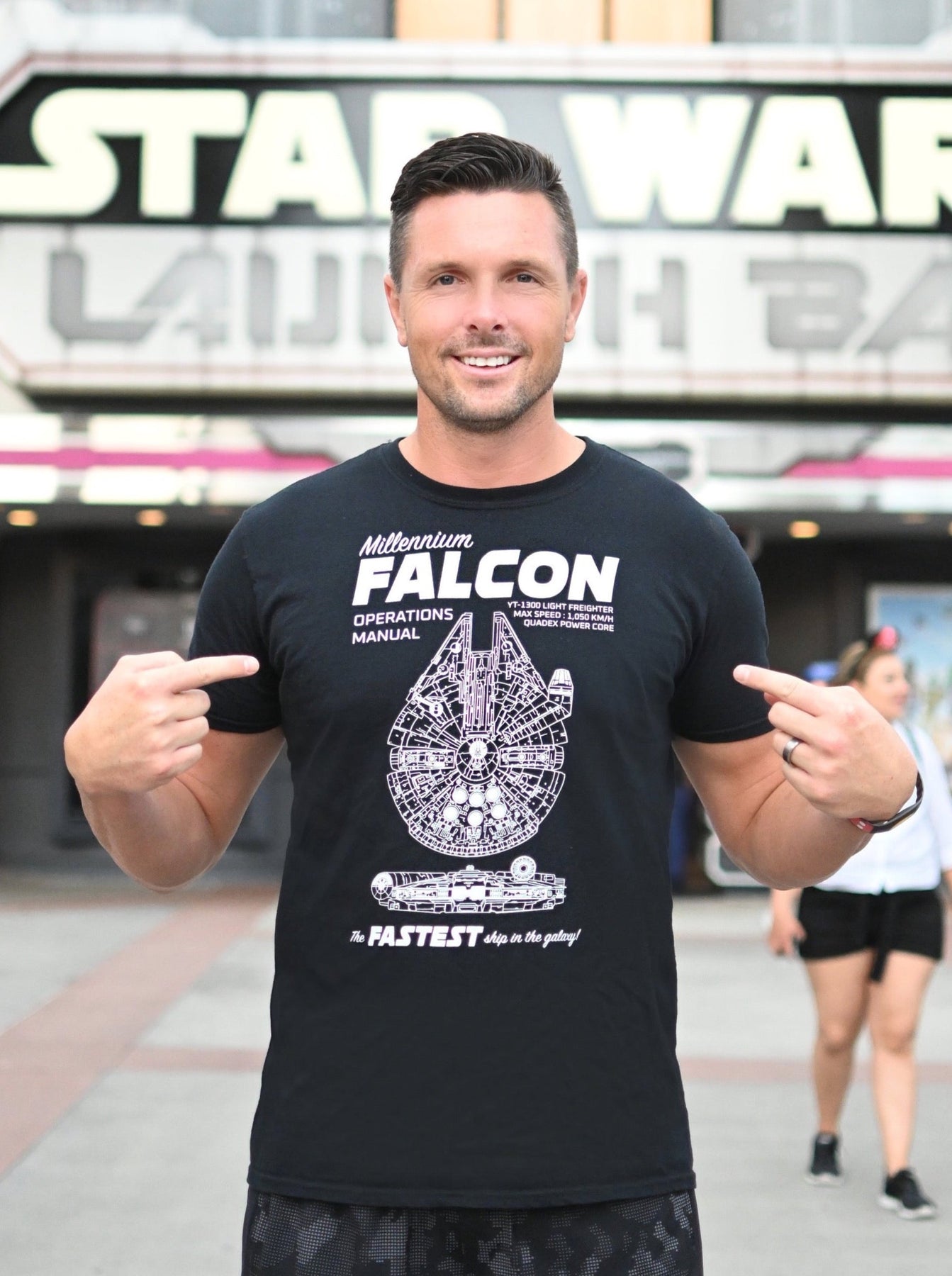 Star Wars Millennium Falcon T-Shirt For Adults | Disney Store Star Wars Millennium Falcon T-Shirt For Adults | Disney Store