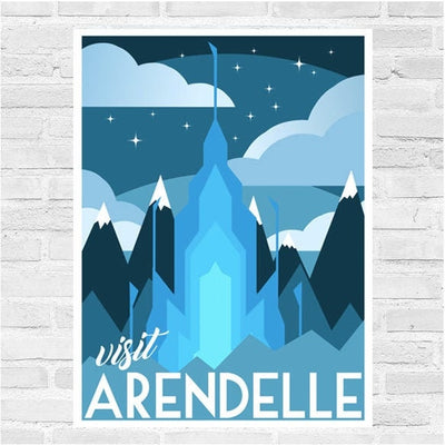 Visit Arendelle Postcard Art Print